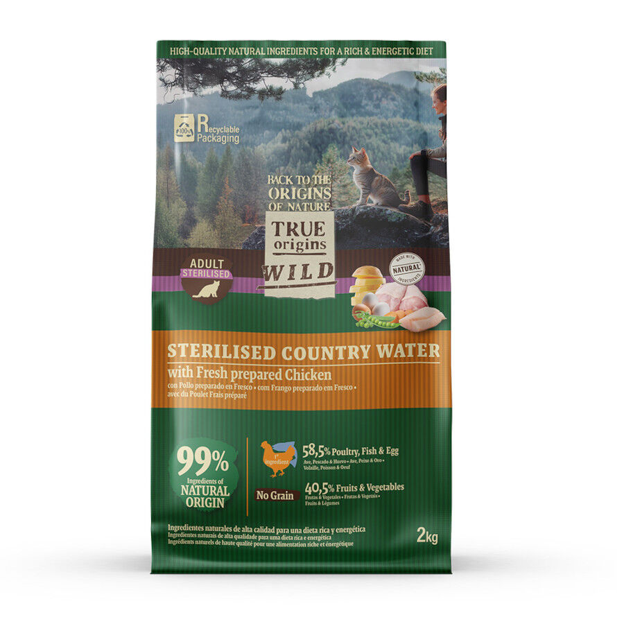 6 kg True Origins Wild Esterilizado Country Water Frango ra&ccedil;&atilde;o para gatos, , large Imagem n&uacute;mero 2