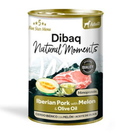 Dibaq Natural Moments Comida H&uacute;mida de Porco com Mel&atilde;o para c&atilde;es