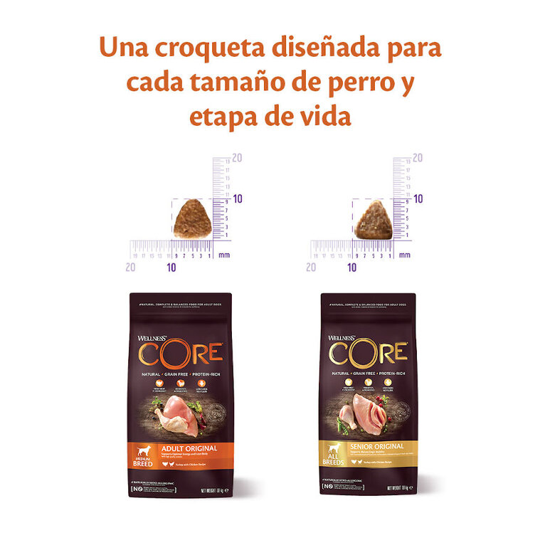 10 kg Wellness Core Adult Medium/Large Healthy Peru ração para cães ,  Imagem número 3 10 kg Wellness Core Adult Medium/Large Healthy Peru ração para cães , , large Imagem número 3