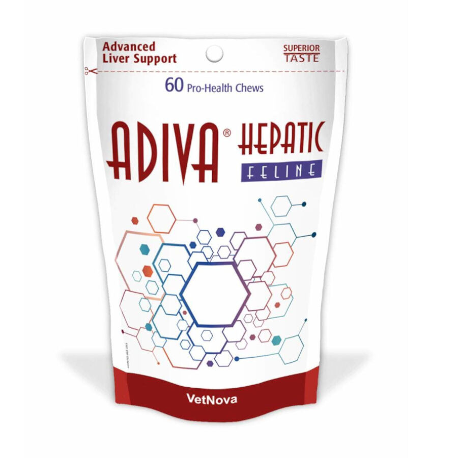 60 comprimidos Vetnova Adiva Hepatic Suplemento para gatos, , large Imagem n&uacute;mero 1