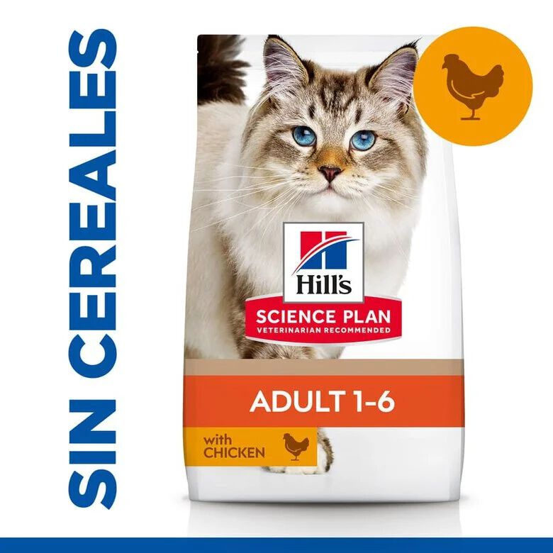Hill's Science Plan No Grain Adult Frango ra&ccedil;&atilde;o para gatos, , large Imagem n&uacute;mero 1