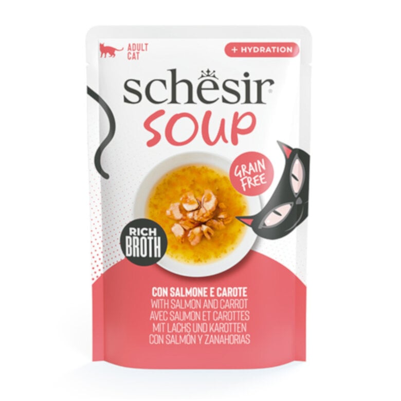 40 g Schesir Salmão Rosa em Sachê de Sopa para Gatos,  Imagem número 1 40 g Schesir Salmão Rosa em Sachê de Sopa para Gatos, , large Imagem número 1