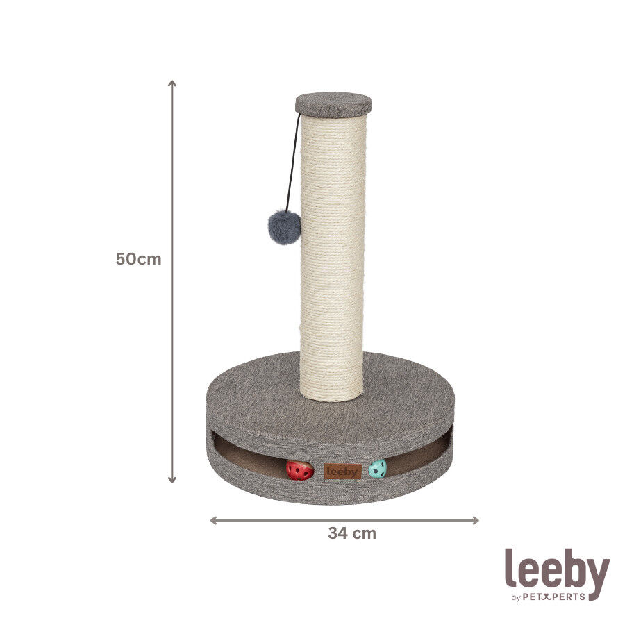 Leeby Gonzalo arranhador com brinquedo e bola para gatos, , large Imagem n&uacute;mero 4
