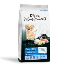 Dibaq Natural Moments Ra&ccedil;&atilde;o Medium de Peru e Frango para cachorros