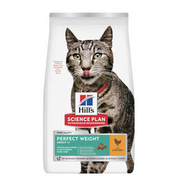 Hill's Science Plan Perfect Weight Adult frango ração para gatos,  Hill's Science Plan Perfect Weight Adult frango ração para gatos