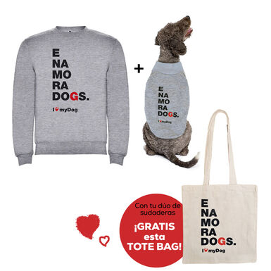 Outech Pack San Valentim Sweatshirts para cães e humanos