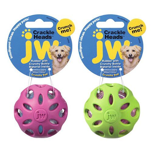 JW Dog pelota de caucho crujiente para perros Imagem n&uacute;mero 1