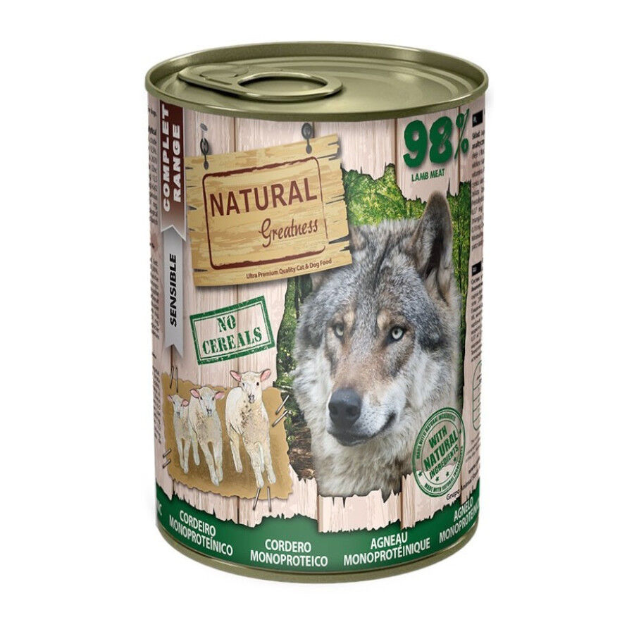 170 g Natural Greatness Monoproteico Borrego Lata para c&atilde;es, , large Imagem n&uacute;mero 1