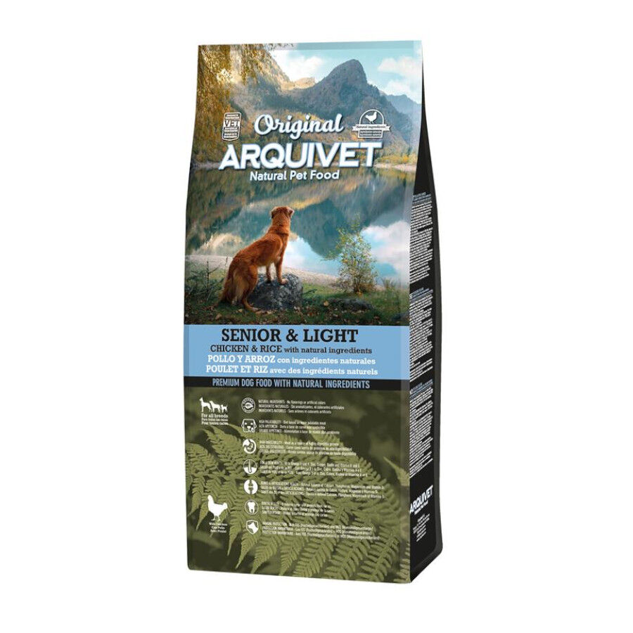 12 kg Arquivet Senior Original Light Frango e Arroz ra&ccedil;&atilde;o para c&atilde;es, , large Imagem n&uacute;mero 1