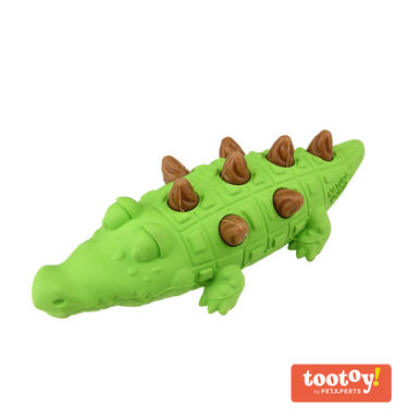Tootoy! Chew Croco Treat mordedor dispensador de snacks para cães