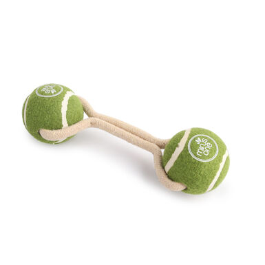 Minus One Tennis Ball Rope Double Meadow bola para cães