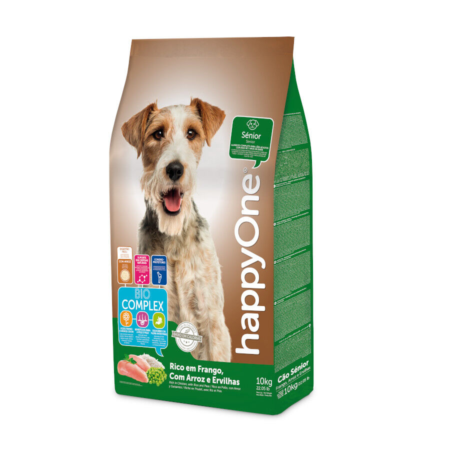 happyOne S&eacute;nior Ra&ccedil;&atilde;o de frango para C&atilde;es, , large Imagem n&uacute;mero 1