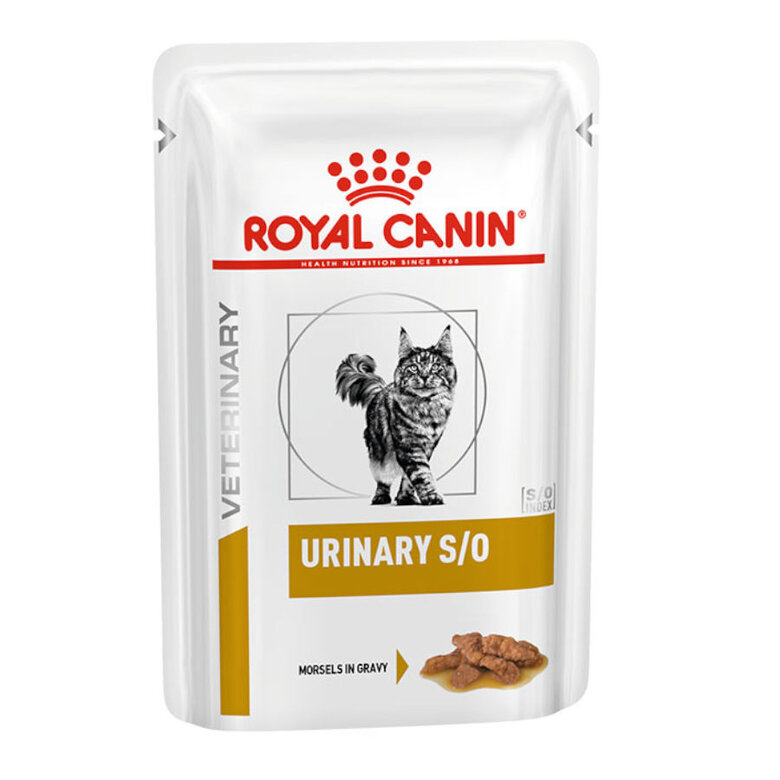 12 saquetas x 85 g Pack 12 Saquetas Royal Canin Veterinary Diet Feline Urinary S/O 85 g,  Imagem número 1 12 saquetas x 85 g Pack 12 Saquetas Royal Canin Veterinary Diet Feline Urinary S/O 85 g, , large Imagem número 1