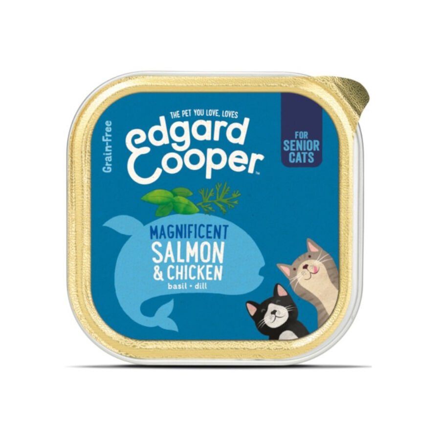 Edgard & Cooper Senior Pollo y Salm&oacute;n para gatos Imagem n&uacute;mero 1