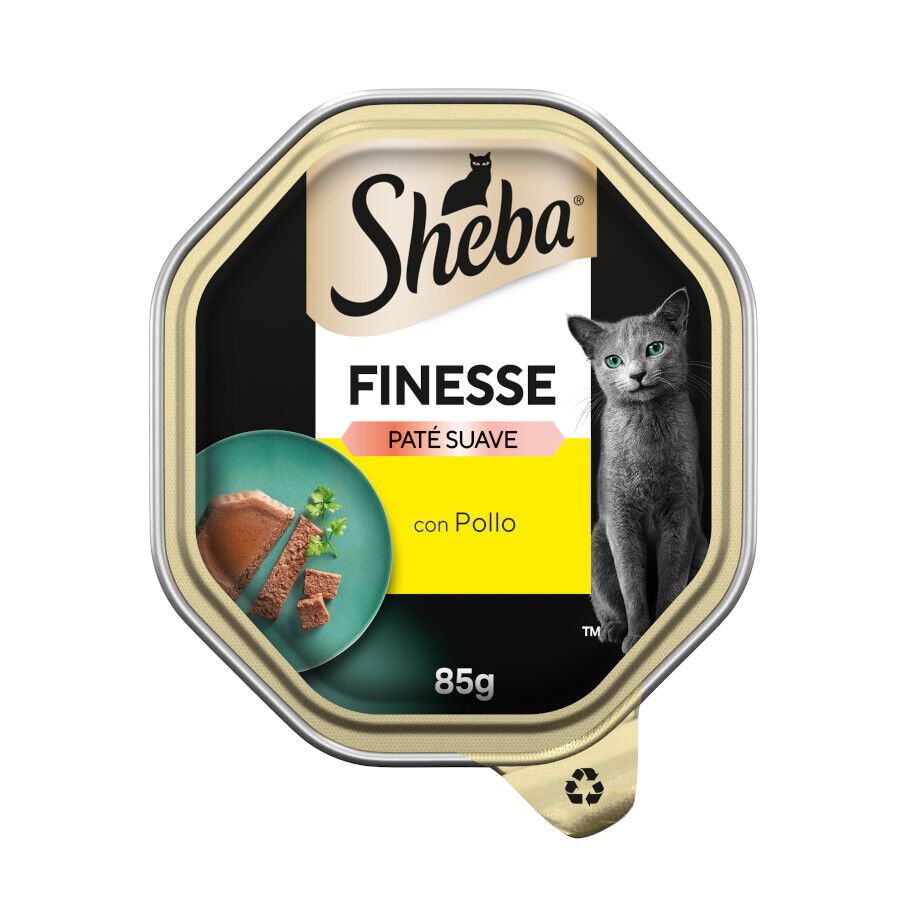 85 g Sheba Finesse Alimento h&uacute;mido de frango em terrina para gatos, , large Imagem n&uacute;mero 1