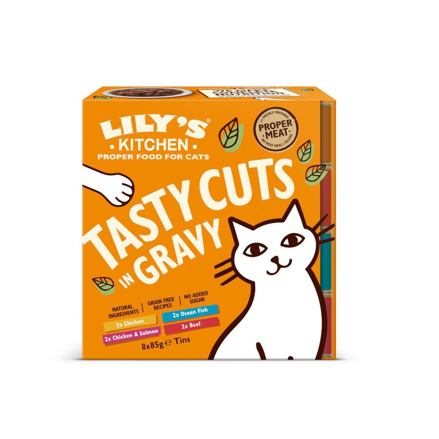 8 latas x 85 g Lily's Kitchen Tasty Cuts em Molho para gatos &ndash; Multipack, , large Imagem n&uacute;mero 1