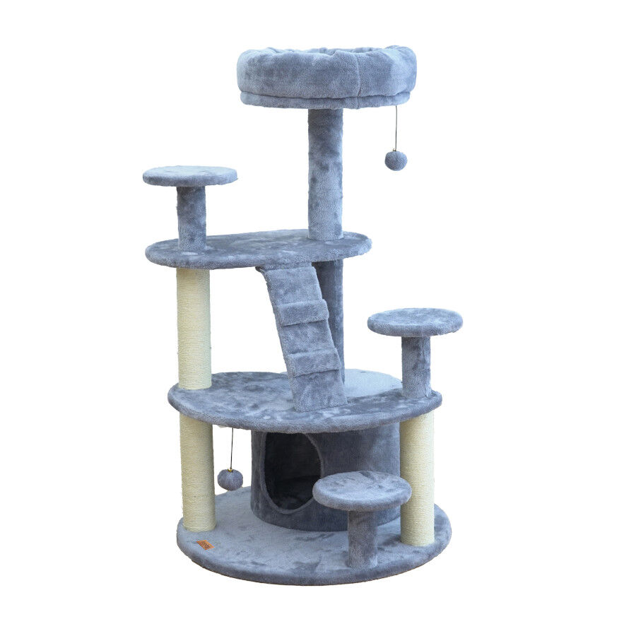 Leeby Esperanza torre arranhadora multiplataforma com cama nido e brinquedo para gatos, , large Imagem n&uacute;mero 1