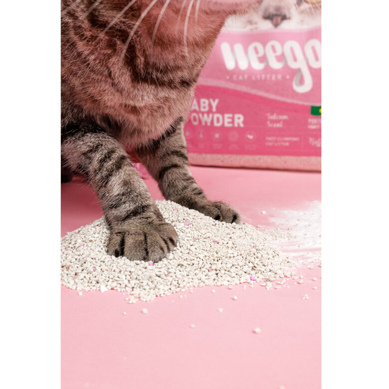 Weego Baby Powder Areia Aglomerante para gatos,  Imagem número 4 Weego Baby Powder Areia Aglomerante para gatos, , large Imagem número 4
