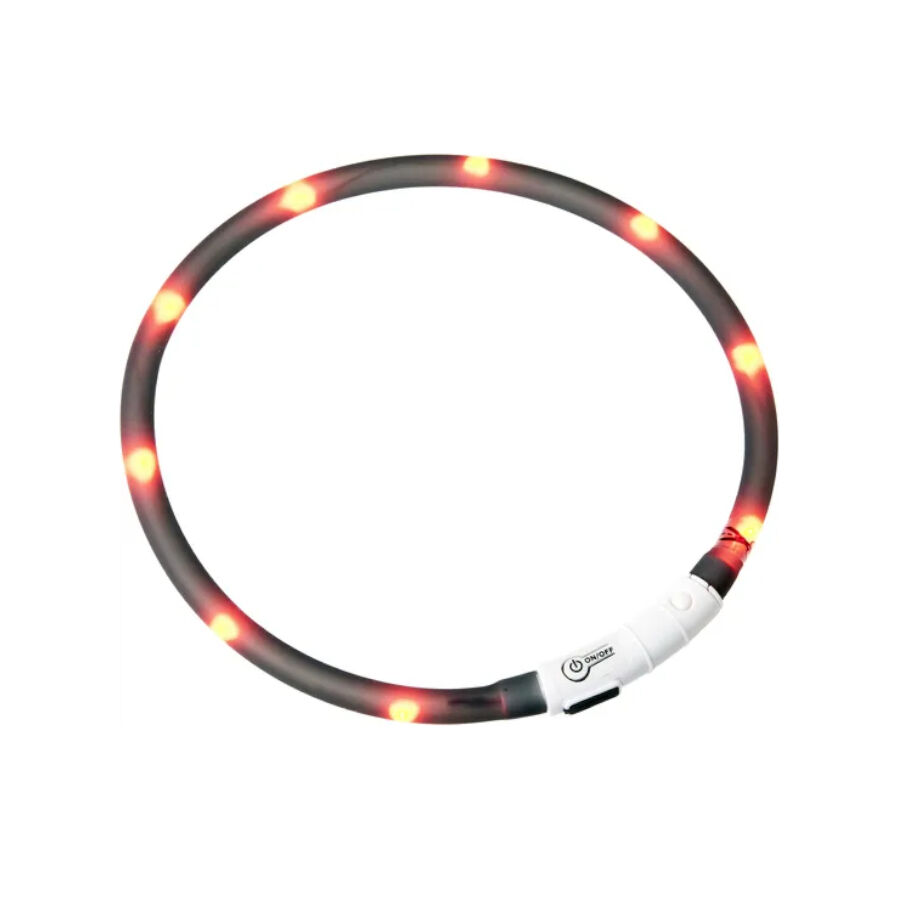 Flamingo Visio Light Coleira preta para c&atilde;es, , large Imagem n&uacute;mero 1