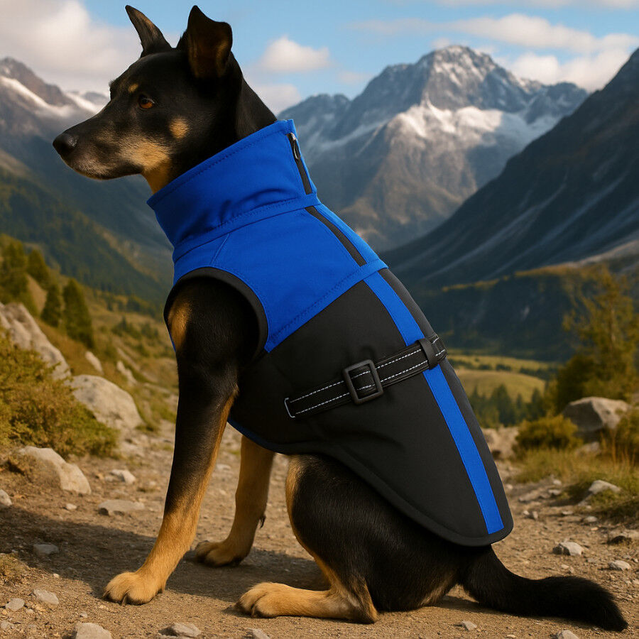 Outech Capa de Chuva Azul para c&atilde;es, , large Imagem n&uacute;mero 3