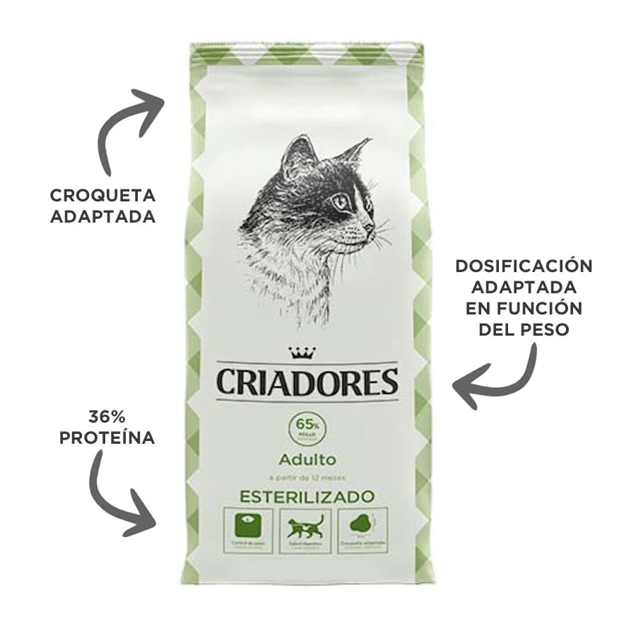 12 kg Criadores Adulto Esterilizado Frango ra&ccedil;&atilde;o para gatos, , large Imagem n&uacute;mero 3