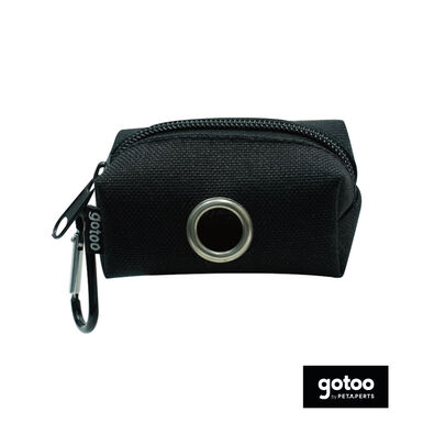 Gotoo porta-sacos preto para cães