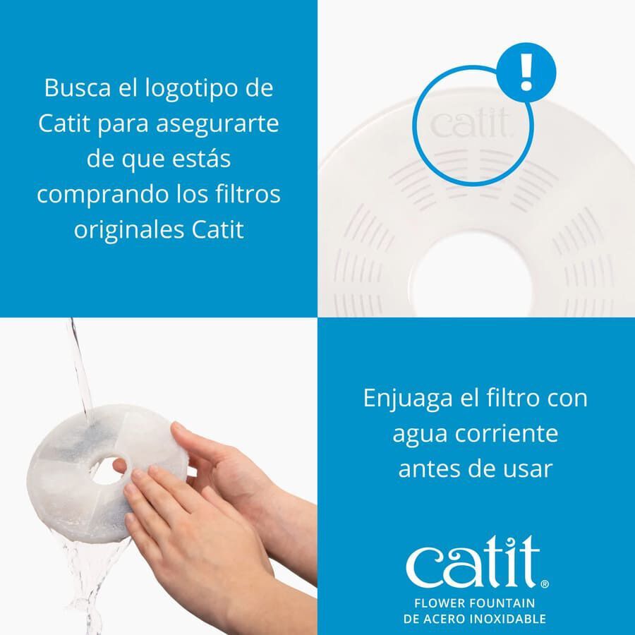 Catit Flower Fonte de A&ccedil;o Inoxid&aacute;vel para gatos, , large Imagem n&uacute;mero 4