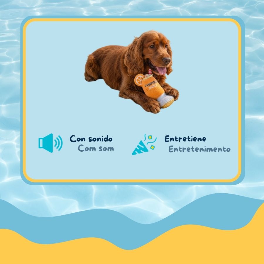 Summer Vibes Pawperol Spritz Peluche para c&atilde;es, , large Imagem n&uacute;mero 3