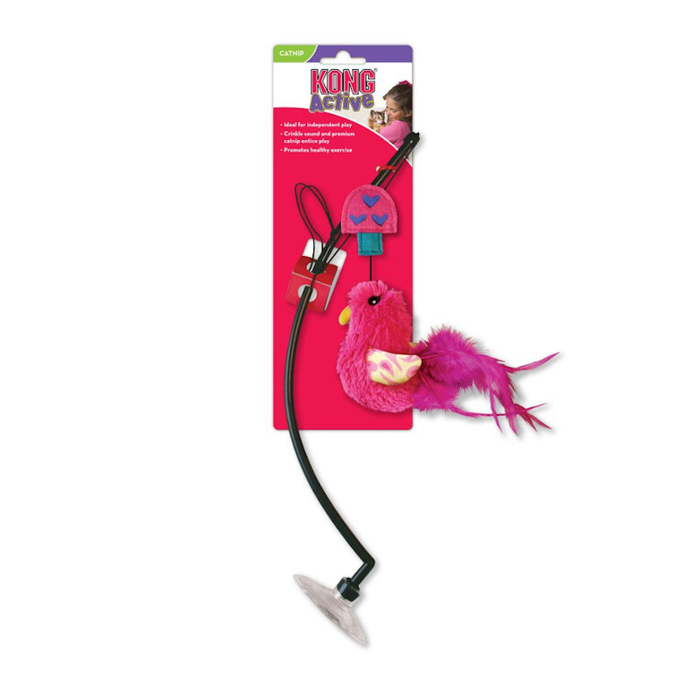 Kong Active Cana com pássaro de peluche para gatos,  Imagem número 1 Kong Active Cana com pássaro de peluche para gatos, , large Imagem número 1
