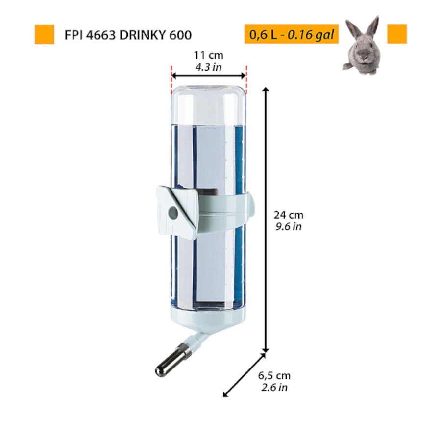 Drinky bebedouro para roedores com sistema anti gotejo, , large Imagem n&uacute;mero 2