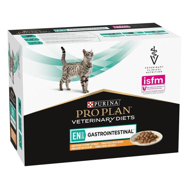 10 x 85 g Pro Plan Veterinary Diets Gastrointestinal Alimento h&uacute;mido em saqueta para gatos, , large Imagem n&uacute;mero 1
