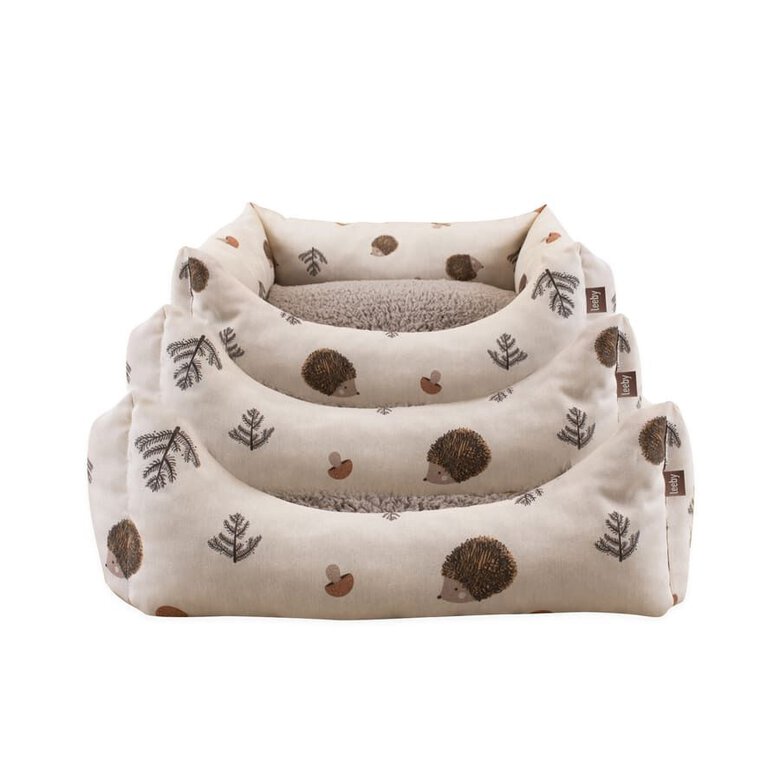 Leeby Alcofa com Capa Amovível Branca com Ouriços para cães,  Imagem número 1 Leeby Alcofa com Capa Amovível Branca com Ouriços para cães, , large Imagem número 1