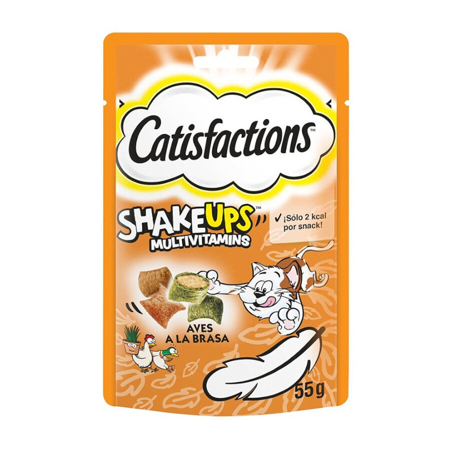 55 g Catisfactions Snacks Shake Ups Frango na Brasa para gatos , , large Imagem n&uacute;mero 1