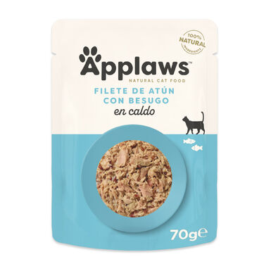 Applaws atum com dourada sachê para gatos