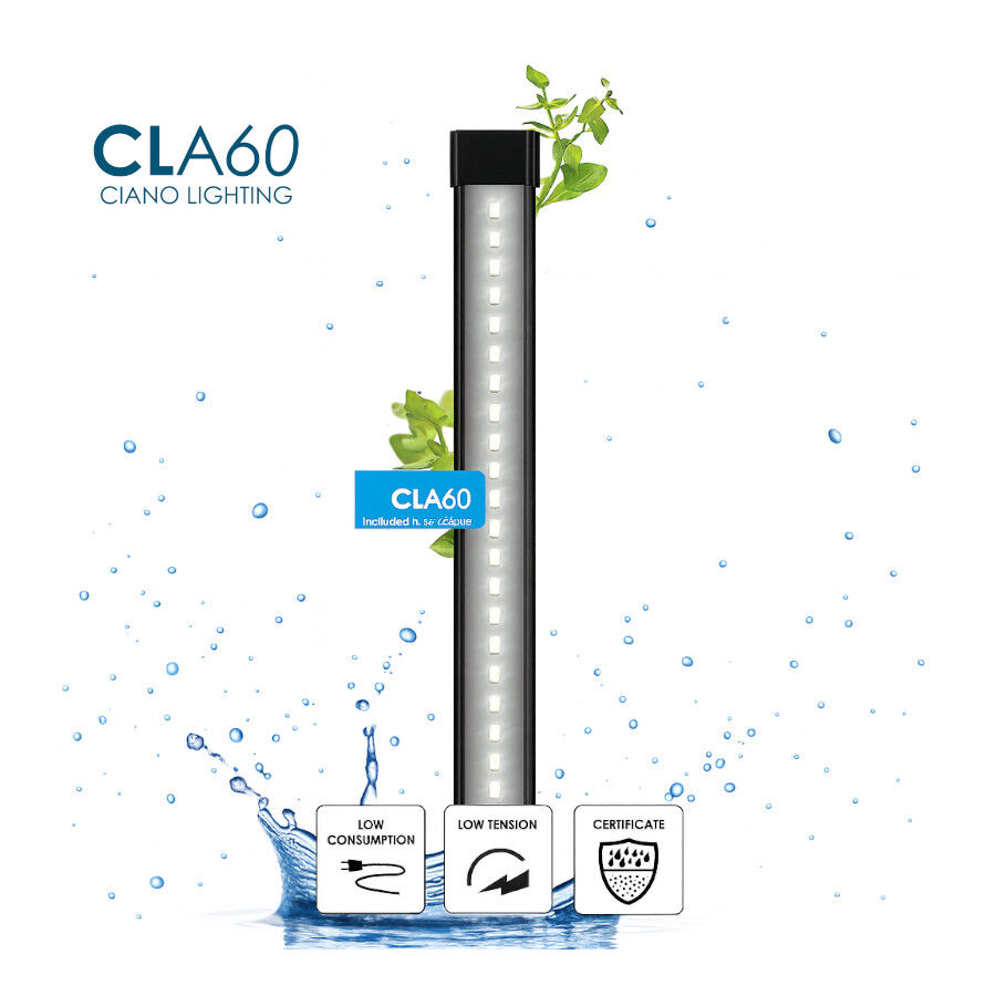 Ciano Aqua Led 60 Aqu&aacute;rio Preto com Luz led, filtro e aquecedor, , large Imagem n&uacute;mero 8