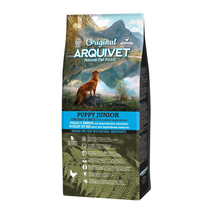 12 kg Arquivet Puppy Junior Original Frango e Arroz ra&ccedil;&atilde;o para c&atilde;es, , large Imagem n&uacute;mero 1