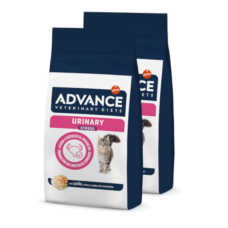 2 x 1.25 kg Advance Veterinary Diets Feline Urinary Sterilized Stress Pack poupan&ccedil;a!, , large Imagem n&uacute;mero 1
