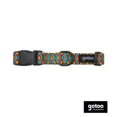 Gotoo Coleira estampada colorida para cães