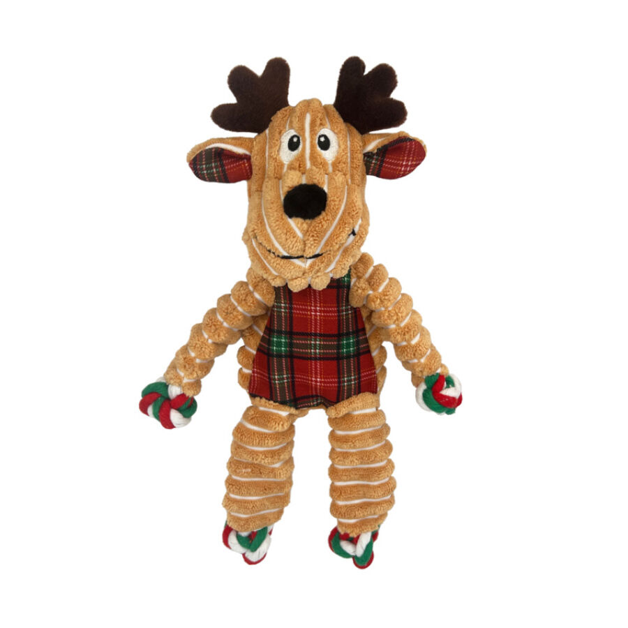 Kong Holiday Floppy Knots Rena de peluche para c&atilde;es, , large Imagem n&uacute;mero 1