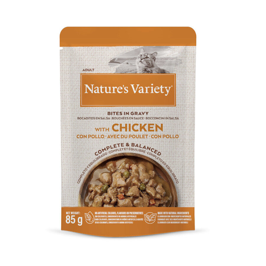 85 g Nature's Variety Adult Frango Saqueta em Molho para gatos, , large Imagem n&uacute;mero 1