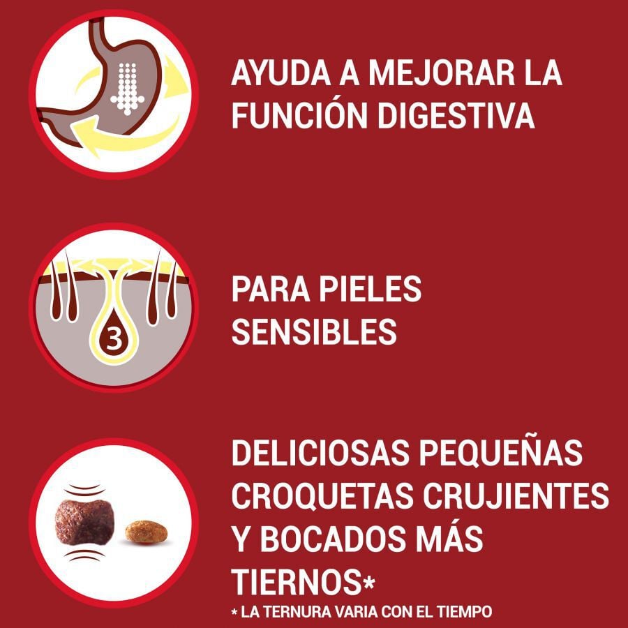 1.5 kg Purina One Adult Mini Bifensis Sensitive Salm&atilde;o e Arroz ra&ccedil;&atilde;o para c&atilde;es, , large Imagem n&uacute;mero 4