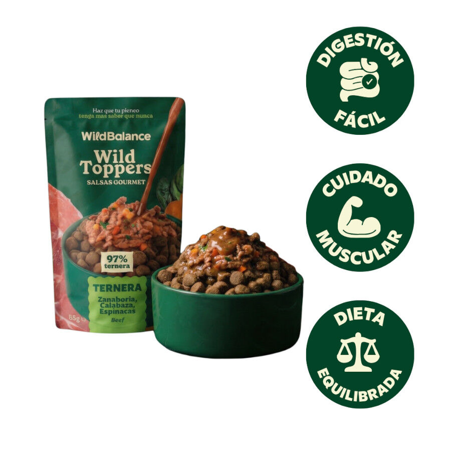 85 g Wild Balance Toppers Ternera salsa para perros, , large Imagem n&uacute;mero 4
