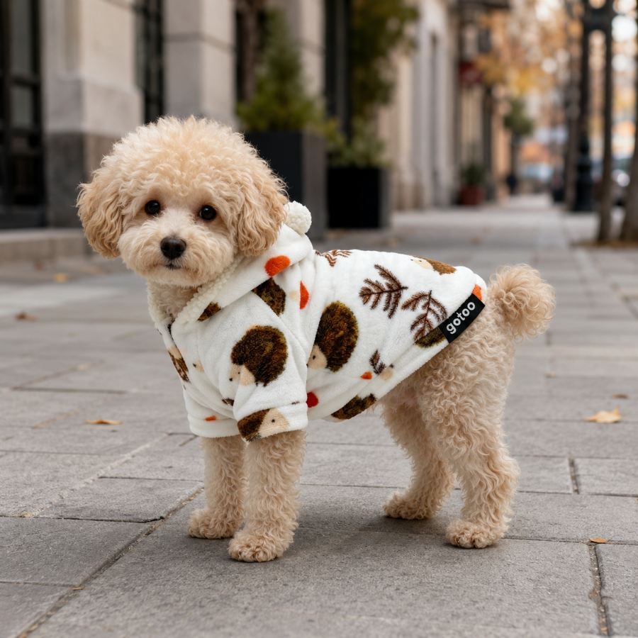 Gotoo Camisola Polar com Padr&atilde;o de Ouri&ccedil;os para c&atilde;es, , large Imagem n&uacute;mero 1
