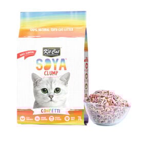 Kit Cat Soyaclump Confeti Areia de Soja para gatos
