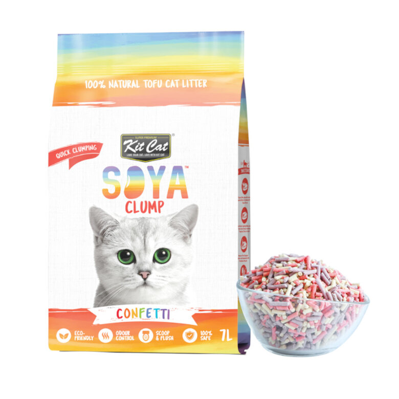 Sw 6932 Kit Cat Soyaclump Confeti Areia de Soja para gatos