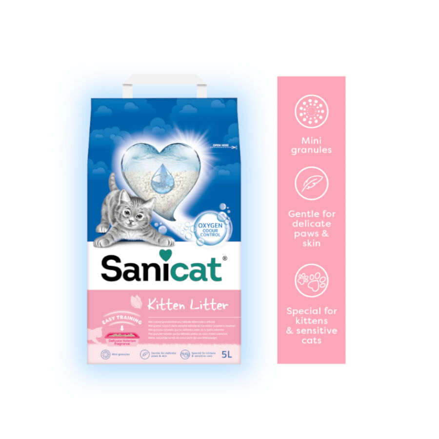 5 L Sanicat Kitten Areia Super absorvente para gatinhos, , large Imagem n&uacute;mero 3