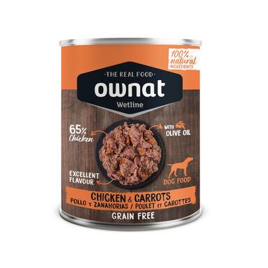 Ownat Wetline Frango e Cenouras lata para cães