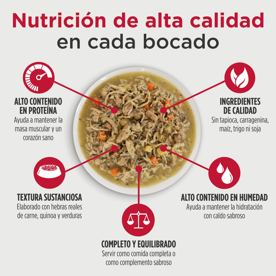 170 g Nulo Comida h&uacute;mida de Frango com Salm&atilde;o em Caldo em Lata para c&atilde;es, , large Imagem n&uacute;mero 2