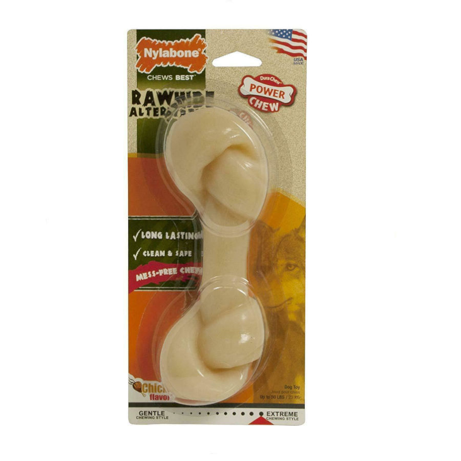 Nylabone Rawhide Alternative osso mordedor de nylon para c&atilde;es, , large Imagem n&uacute;mero 1