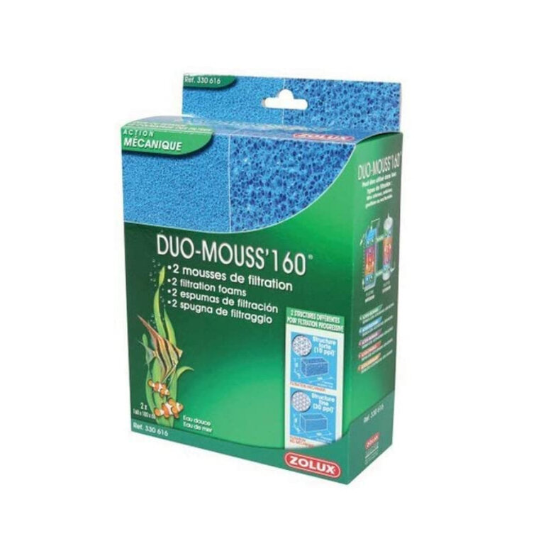 Zolux Duo Mouss Filtro de Esponja para aquários,  Imagem número 1 Zolux Duo Mouss Filtro de Esponja para aquários, , large Imagem número 1
